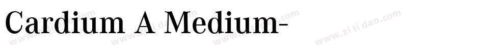 Cardium A Medium字体转换